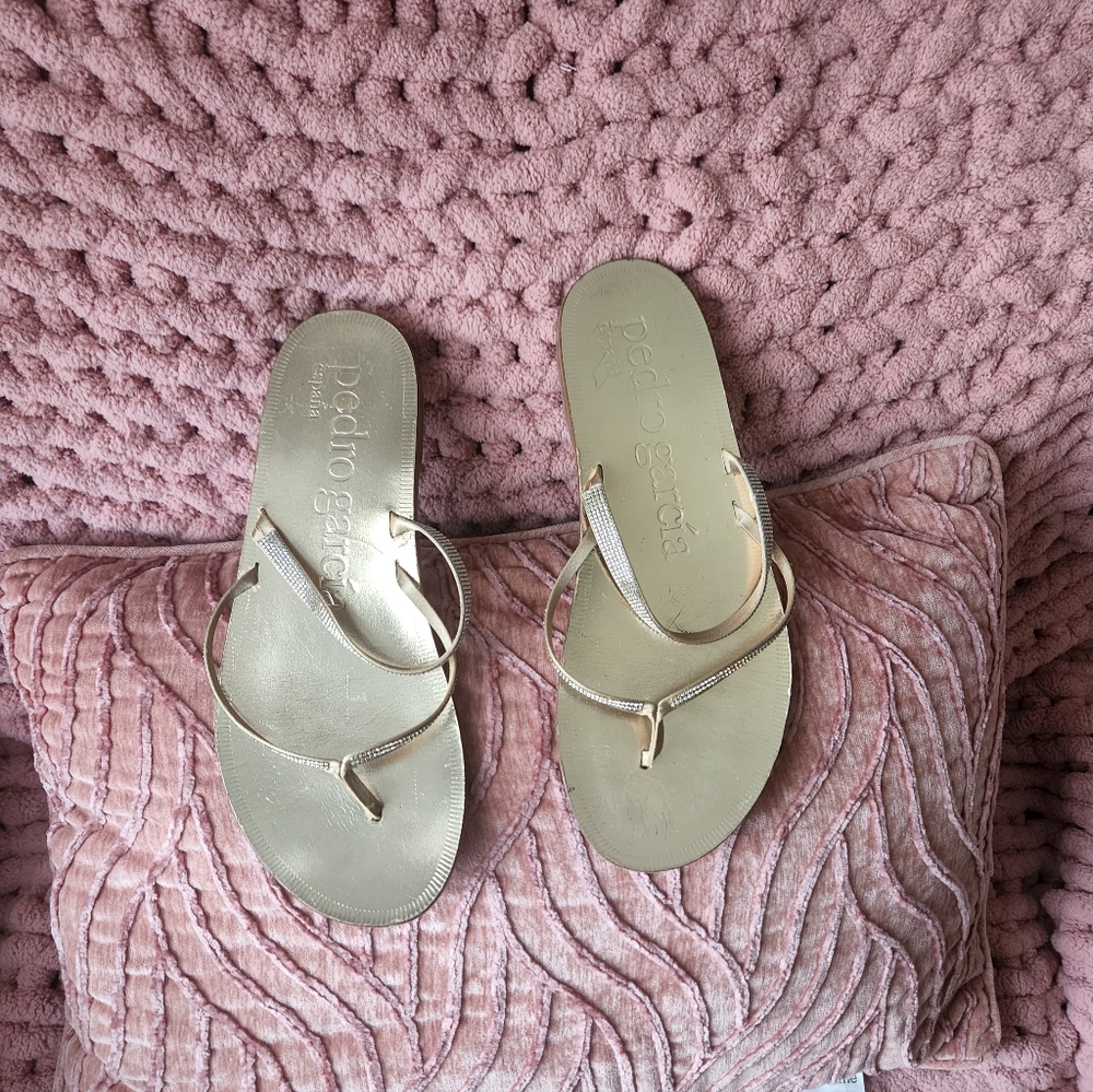 Pedro Garcia Gold Women's Sandals
